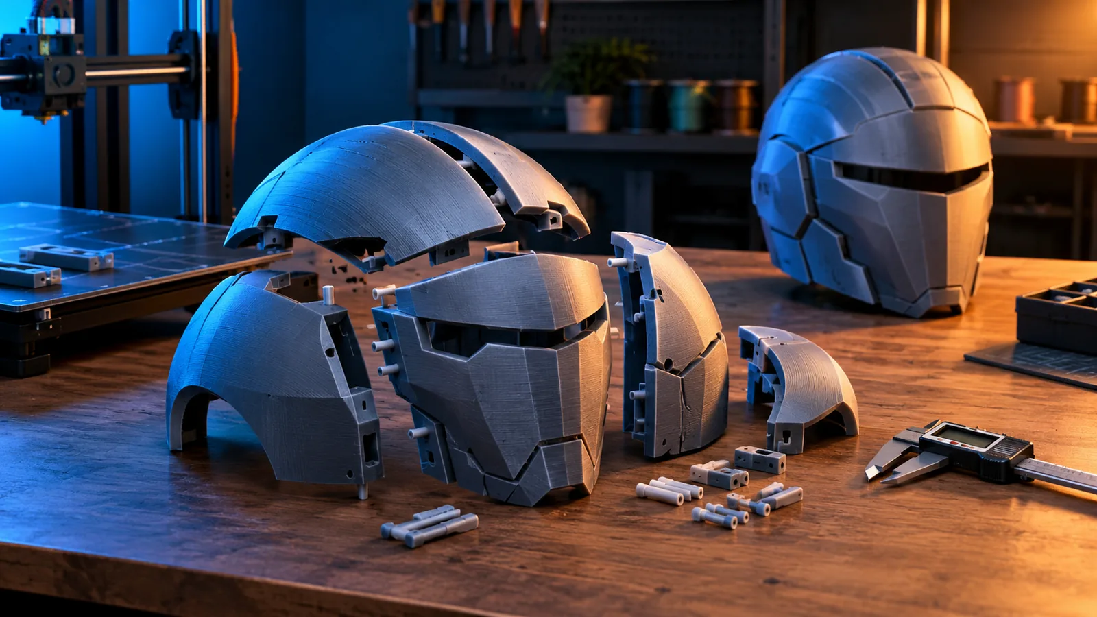 How to Scale and Split Large 3D Models: Helmets, Armor and Oversized STL Files